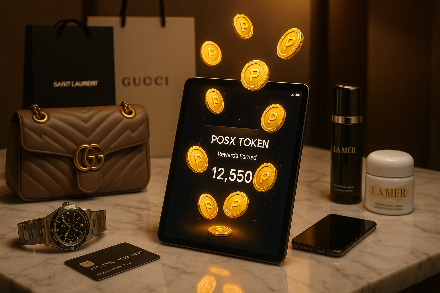 还是要高端一些的消费场景，然后返利是POSX Token返利，重新做，要求高端一些的